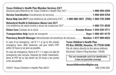 Welcome New Members | Texas Children's Health Plan